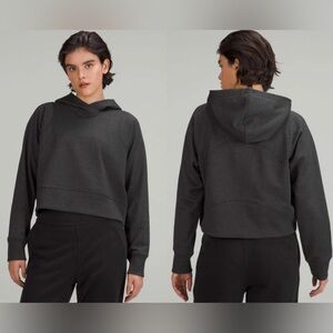 Lululemon Loungeful Cropped Hoodie *Spark in Black - Size 0